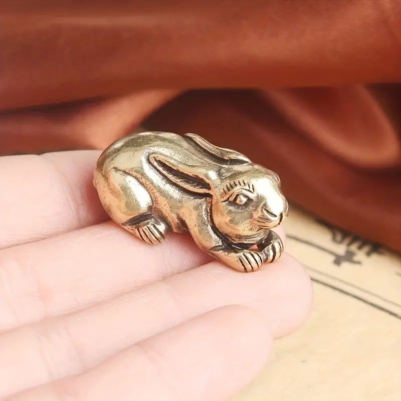 Brass Mini Bunny-For the Home > For the Home > Home & Garden > Decor > Figurines-Quinn's Mercantile