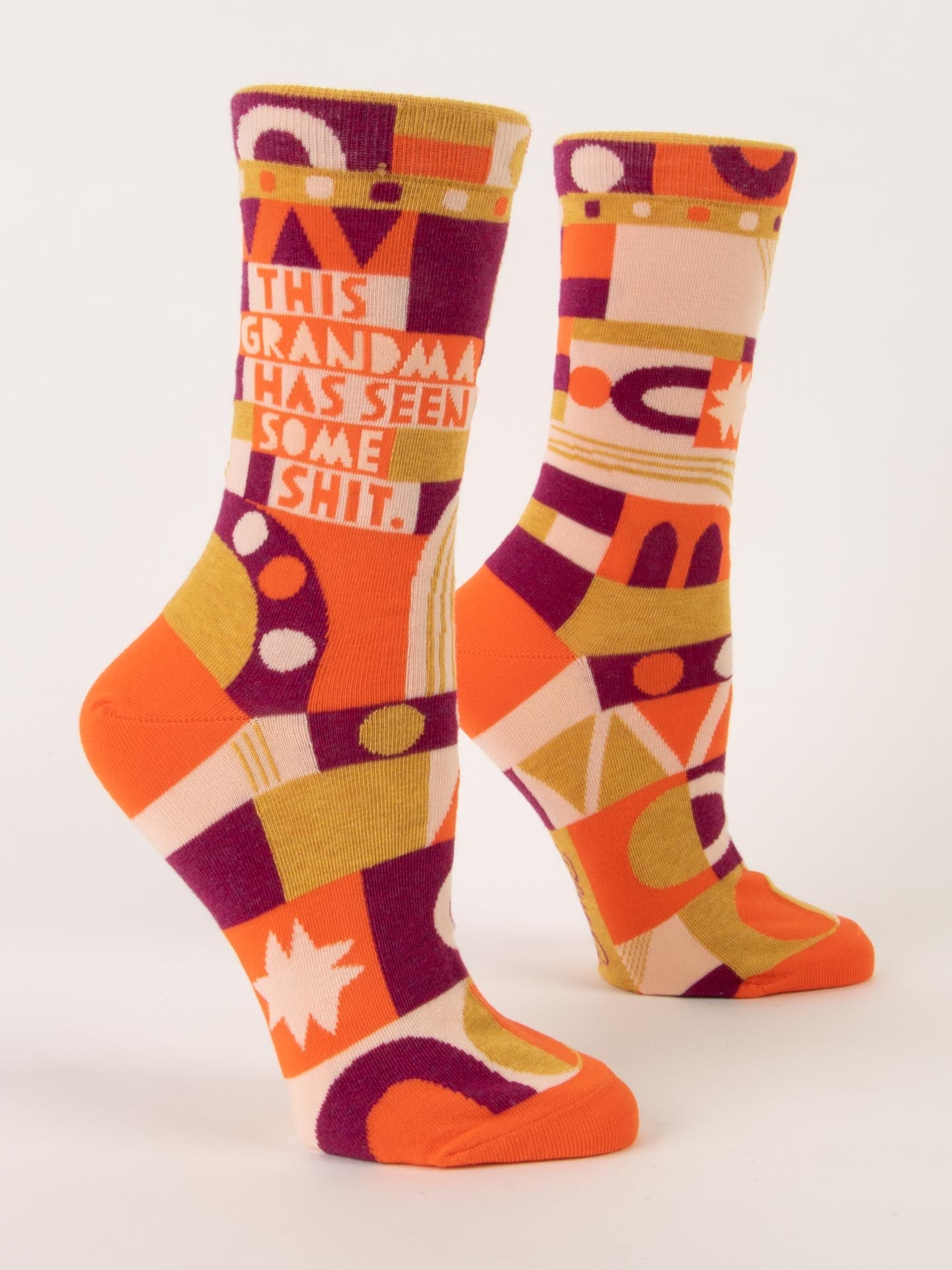 This Grandma Has Seen Some Shit Women's Crew Socks-Apparel > Apparel & Accessories > Clothing > Underwear & Socks-Quinn's Mercantile