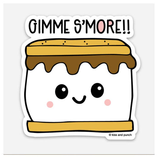 Gimme S'more Vinyl Sticker-Decorative Stickers > Arts & Entertainment > Hobbies & Creative Arts > Arts & Crafts > Art & Crafting Materials > Embellishments & Trims > Decorative Stickers-Quinn's Mercantile