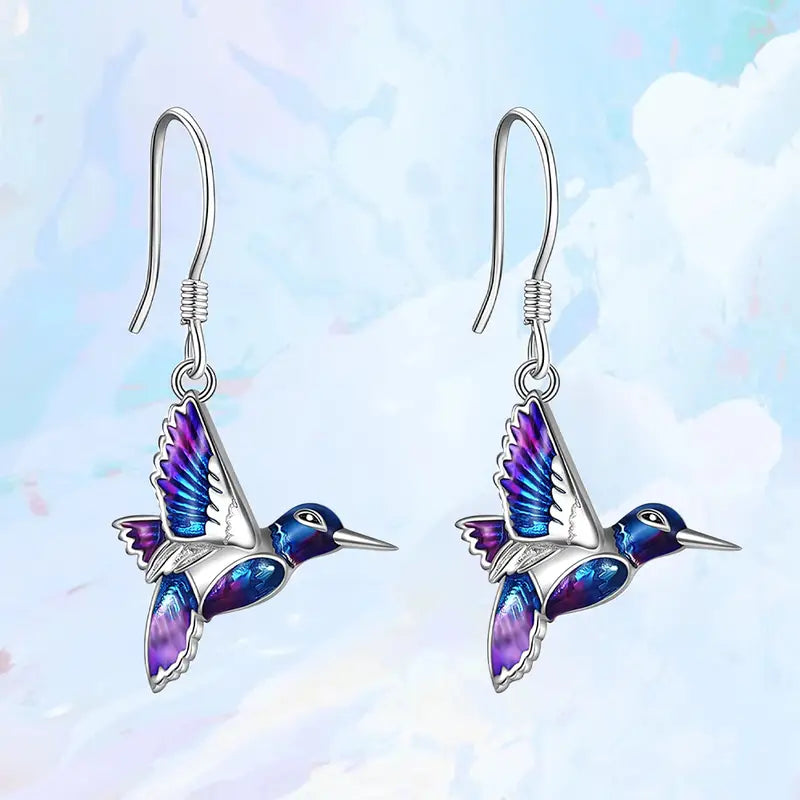 Hummingbird Earrings-Jewelry > Apparel & Accessories > Jewelry > Earrings-Quinn's Mercantile