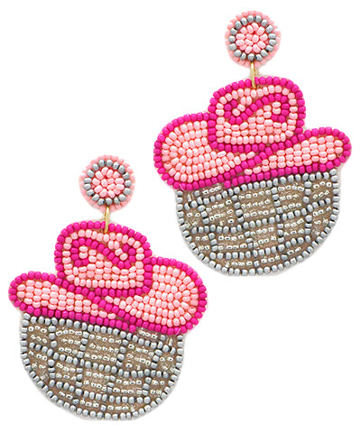 Cowboy Disco Ball Bead Earrings-Apparel & Accessories > Jewelry > Earrings-Quinn's Mercantile