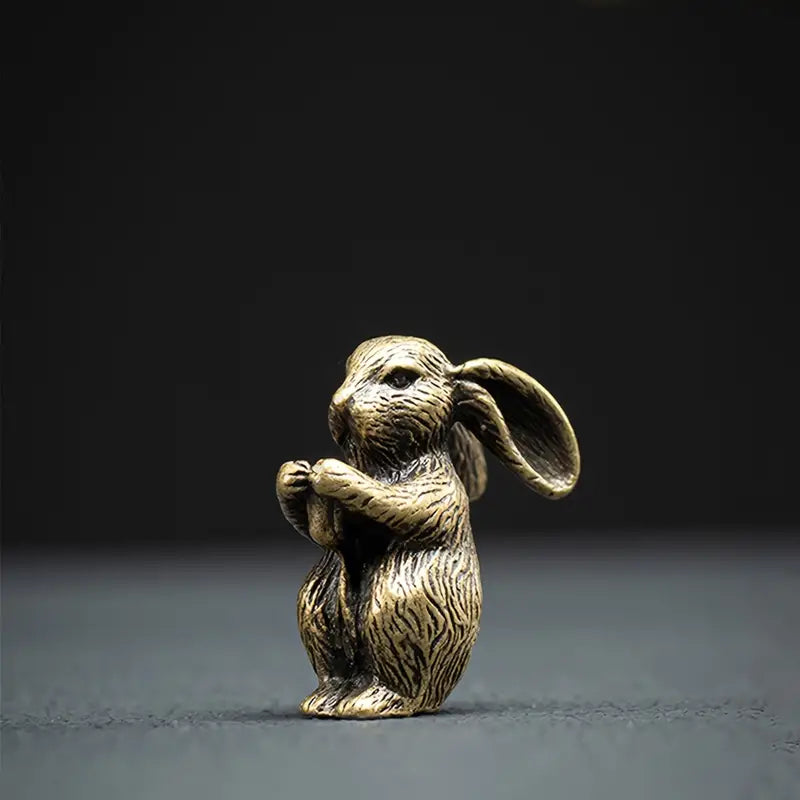 Mini Brass Rabbit Incense Holder-Home Decor > Home & Garden > Decor > Figurines-Quinn's Mercantile