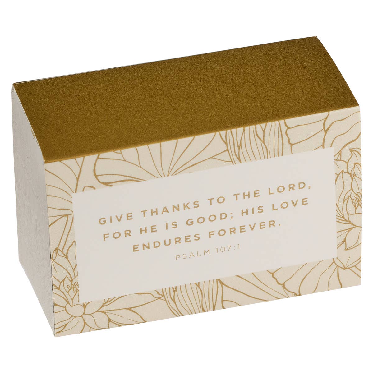 Grateful Gold and White Ceramic Gratitude Jar with Cards-Religious & Ceremonial > Religious Items-Quinn's Mercantile