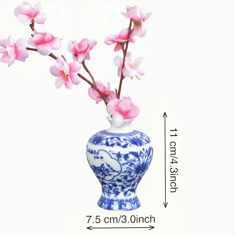 Blue and White Porcelain Vases-For the Home > Home & Garden > Decor > Vases-Quinn's Mercantile