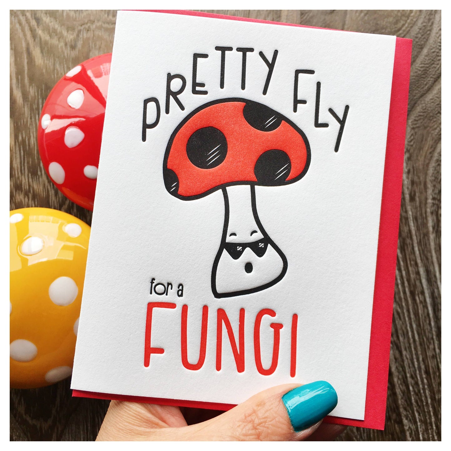 Fly Fungi Male Dude Everyday Card-Greeting and Notecards > Gifts > Arts & Entertainment > Party & Celebration > Gift Giving > Greeting & Note Cards-Quinn's Mercantile