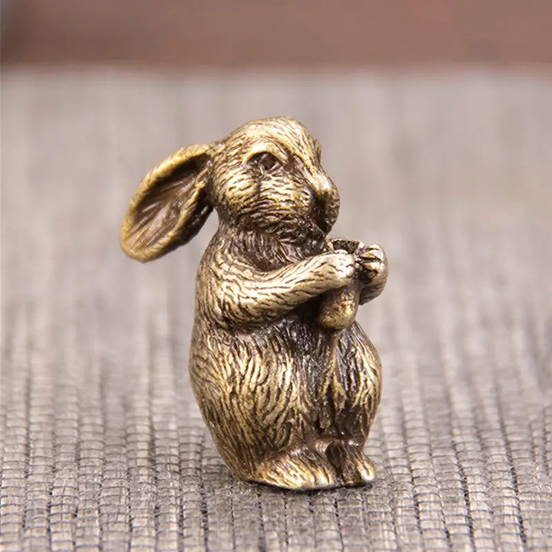 Mini Brass Rabbit Incense Holder-Home Decor > Home & Garden > Decor > Figurines-Quinn's Mercantile