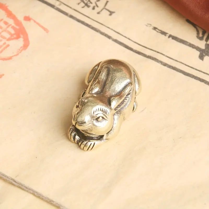 Brass Mini Bunny-For the Home > For the Home > Home & Garden > Decor > Figurines-Quinn's Mercantile