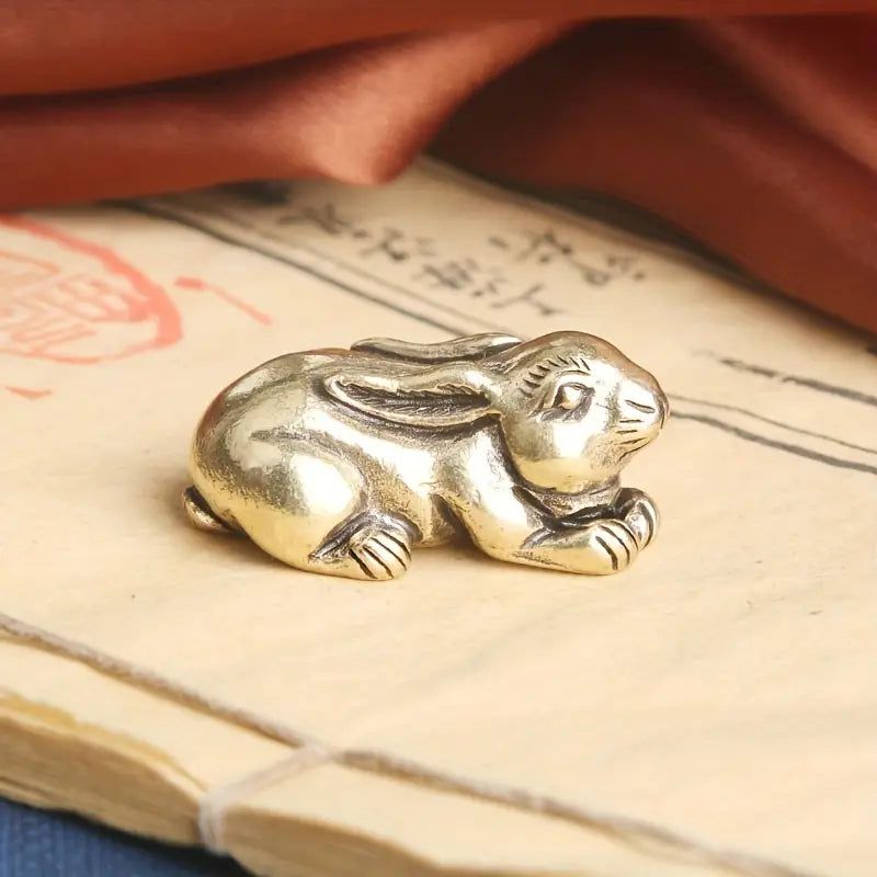 Brass Mini Bunny-For the Home > For the Home > Home & Garden > Decor > Figurines-Quinn's Mercantile