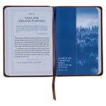 Be Strong and Steadfast Brown Faux Leather Daily Devotional-Religious & Ceremonial > book-Quinn's Mercantile