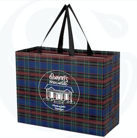 Quinn's Mercantile Tartan Tote Bag-Luggage & Bags > Shopping Totes-Quinn's Mercantile