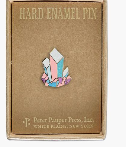 Crystals Enamel Pin-Apparel & Accessories > Jewelry > Brooches & Lapel Pins-Quinn's Mercantile