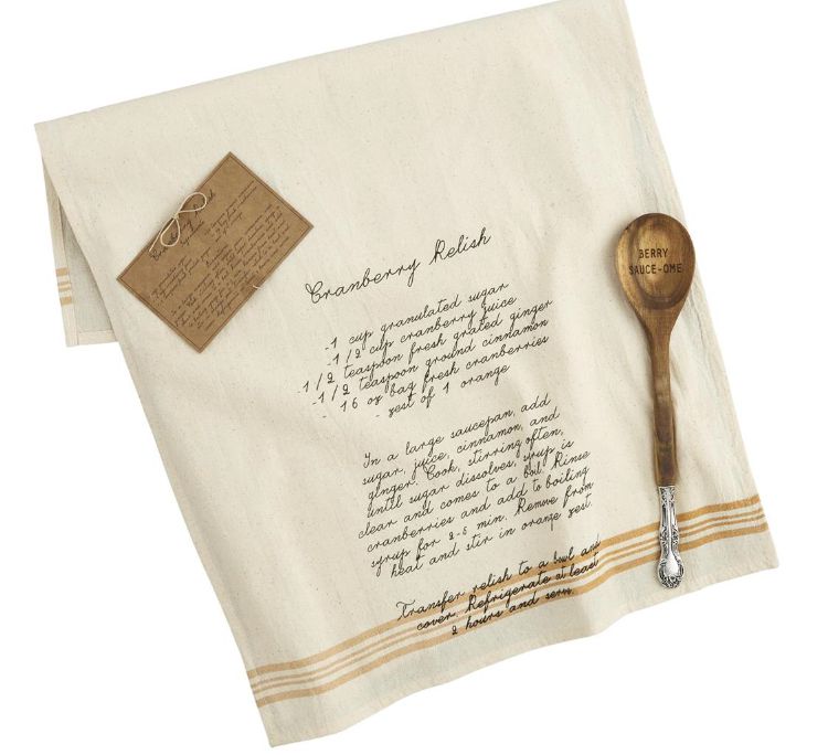 Thanksgiving Recipe Spoon & Towel Sets-Home & Garden > Kitchen & Dining > Kitchen Tools & Utensils-Quinn's Mercantile