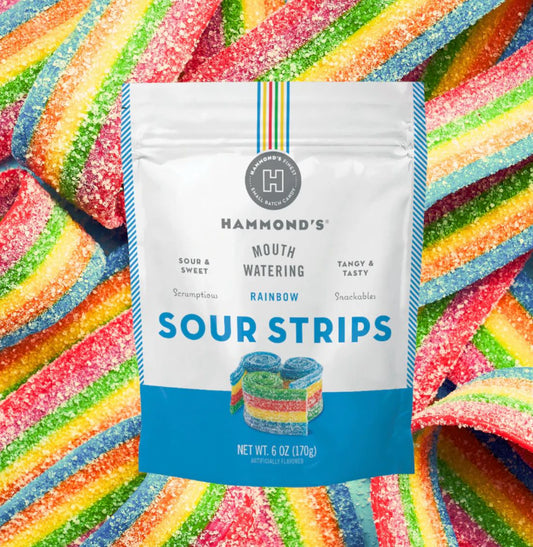 Rainbow Sour Strips-Foodie > Food, Beverages & Tobacco > Food Items > Candy & Chocolate-Quinn's Mercantile