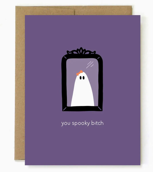 You Spooky Bitch Greeting Card-Greeting cards > Arts & Entertainment > Party & Celebration > Gift Giving > Greeting & Note Cards-Quinn's Mercantile