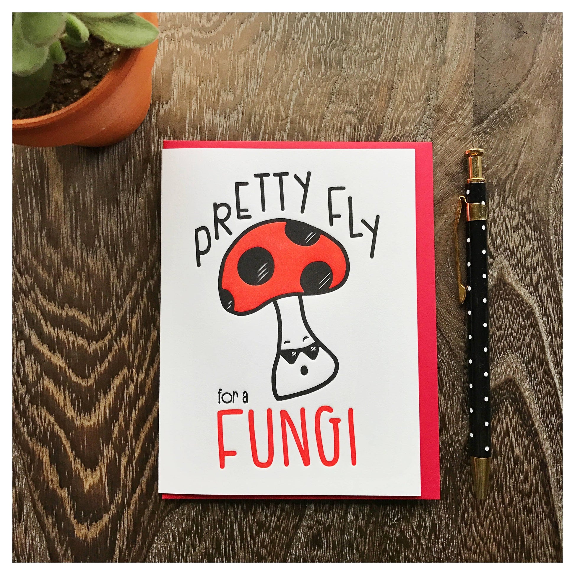 Fly Fungi Male Dude Everyday Card-Greeting and Notecards > Gifts > Arts & Entertainment > Party & Celebration > Gift Giving > Greeting & Note Cards-Quinn's Mercantile