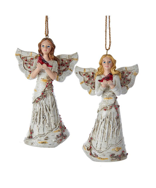 Birch Angel Ornament-christmas > Home & Garden > Decor > Seasonal & Holiday Decorations > Holiday Ornaments-Quinn's Mercantile