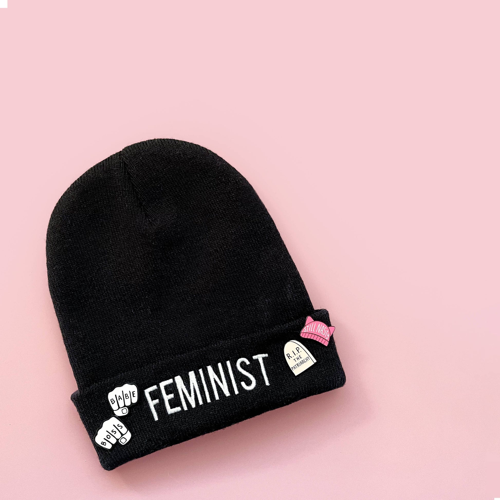 Still Nasty Hat Enamel Pin-Apparel & Accessories > Jewelry > Brooches & Lapel Pins-Quinn's Mercantile