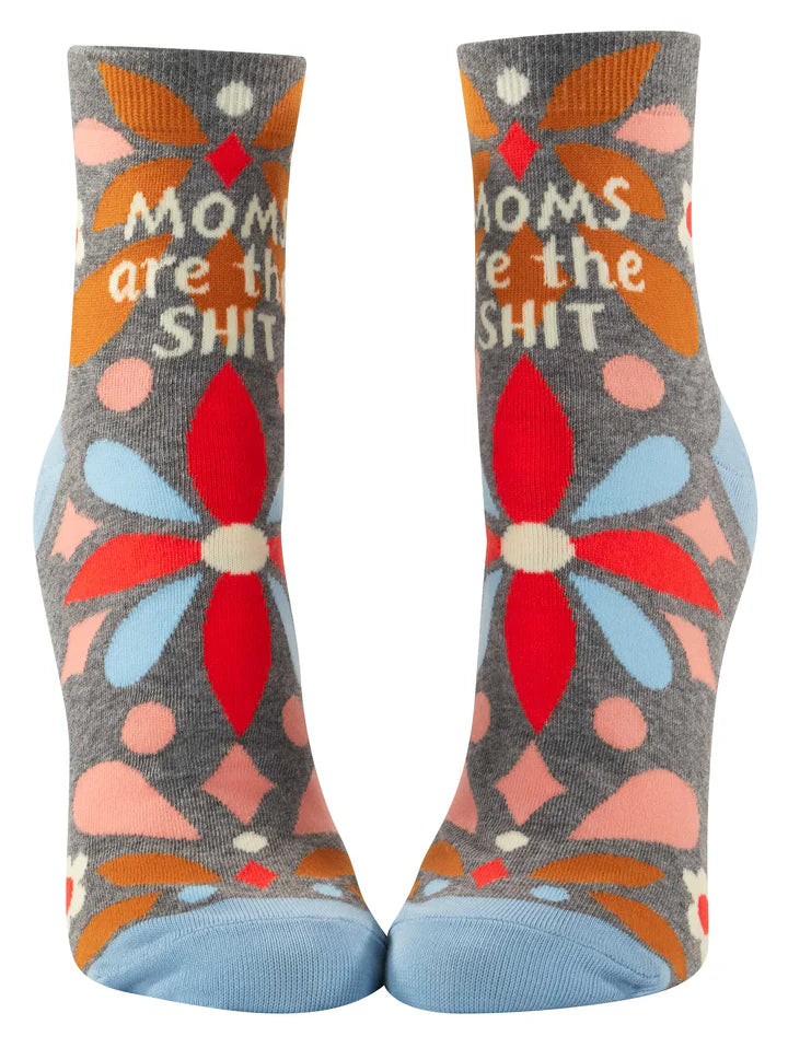 Moms are the Shit Women's Ankle Socks-Apparel > Apparel & Accessories > Clothing > Underwear & Socks-Quinn's Mercantile