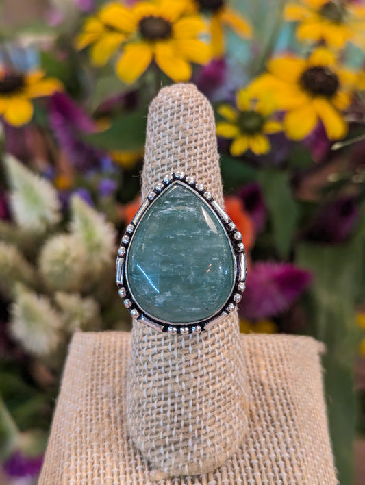 Teardrop Green Stone Ring-Jewelry > Apparel & Accessories > Jewelry > Rings-Quinn's Mercantile