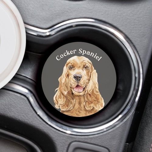 Cocker Spaniel Car Coaster-Car Coasters-Quinn's Mercantile