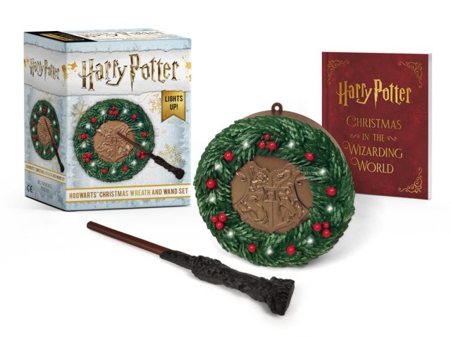 Harry Potter Hogwarts Wreath and Wand Set-Games > Toys & Games-Quinn's Mercantile