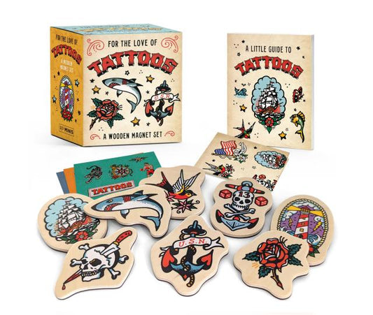 For the Love of Tattoos: A Wooden Magnet Set-Toys & Games > Toys > Executive Toys > Magnet Toys-Quinn's Mercantile