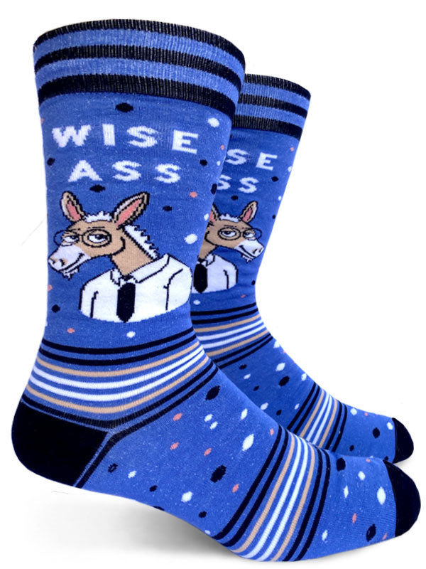 Wise Ass Men's Crew Socks-Apparel > Apparel & Accessories > Clothing > Underwear & Socks-Quinn's Mercantile