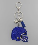 Football Helmet Puffer Key Chain-apparel & Accessories > Handbag & Wallet Accessories > Keychains-Quinn's Mercantile