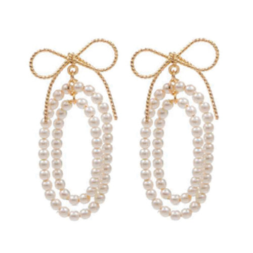 Pearl Romance Earrings-Apparel & Accessories > Jewelry > Earrings-Quinn's Mercantile